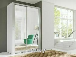 130cm or 150cm white WARDROBE BRAND NEW, sliding door bedroom furniture PIMA