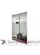 2 Spacepro Sliding Mirror Doors And Frame Twin-pack Silver Tracks Included