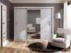 -30% Off Wardrobe Sliding Door Mirror Bedroom Living Furniture Id-01 250cm White