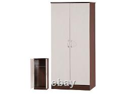 Alpha High Gloss Wardrobe 2 or 3 Door Mirrored or Sliding Bedroom Furniture