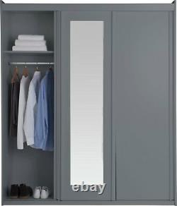 Argos Home Hallingford 3 Door Mirrored Sliding Wardrobe Grey