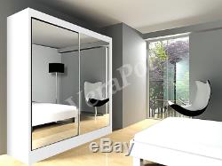 BNWB WARDROBE With MIRROR, 2 sliding doors bedroom hallway living room furniture