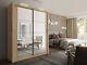 Brand New Modern Bedroom Sliding Door Wardrobe Arti 3 181cm In Oak Shetland