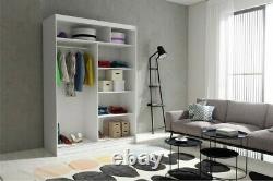 Brand New Wardrobe Sliding Door Modern Bedroom Storage BLACK Closet 150cm