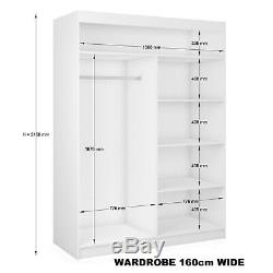 CHEAPEST WARDROBE With MIRRORS, sliding doors bedroom hallway living furniture