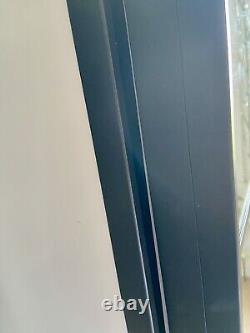 IKEA Pax Auli Sliding Doors in Black Metal Frame To Fit 236 x 150cm DOORS ONLY