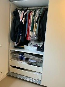 IKEA Pax double wardrobe with sliding doors. Good condition