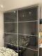 Ikea Pax Wardrobe Pair Of Sliding Doors, Glass/black200x236x60cm