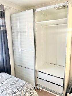 IKEA Wardrobe with Double Sliding Doors and Drawers