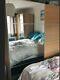 Ikea Pax Wardrobe With Mirror And Wooden Panel Sliding Doors 200cm X 201 X 58 Cm
