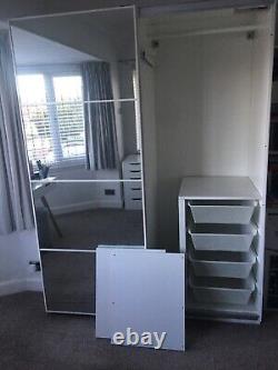 Ikea pax wardrobe with sliding doors