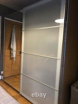 Large Ikea Pax wardrobe with sliding doors 200cm W X 58cm D X 200cm H Mirror