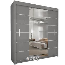 Luxury Sliding Doors wardrobe for Bedroom Matt finish 3 Colours 3 Size Lavender