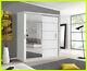Lyon 2 And 3 Mirror Sliding Door Wardrobe In White Color And 5 Sizes