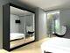 Mirrored Wardrobe Sliding Door Bedroom Hallway Living Furniture 100cm Or 200cm