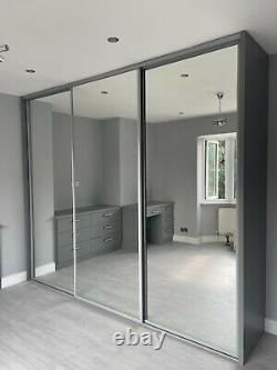 Made-to-Measure Mirror Fitted Wardrobe Sliding Doors to suit 2360(W) x 2395(H)