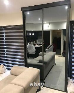 Made to Measure Mirror Sliding Doors to suit 2130mm (W) x 2240mm (H)