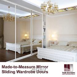 Made-to-Measure, Mirror Sliding Wardrobe Doors, Any Custom Size