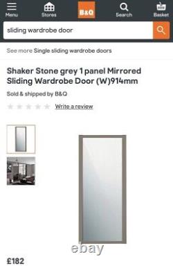 Mirrored wardrobe sliding doors new