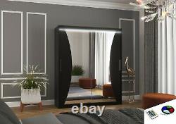 Modern Design High Quality 2 sliding door wardrobe CHARLOTTE 180 wide mirrored