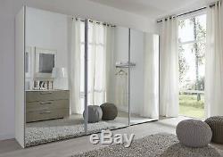 Modern Glass door Komet White German Mirror Sliding Wardrobe Door 2-3m