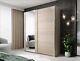 Modern Mirror Sliding Door Wardrobe Free Shipping 3 Day Delivery