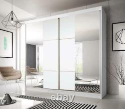 Modern Wardrobes MU 233cm wide 2sliding doors mirror perfect interior