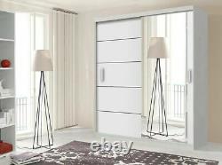 Modish Lyon Sliding Door wardrobe Cabinet bedroom in 5 sizes and 4 colors