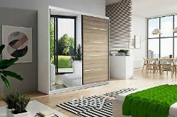 NEW MODERN Sliding Door Wardrobe With Mirror150cm