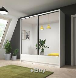 NEW Wardrobe'ARYA II' with Modern Mirror Sliding Doors