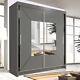 Nicole Modern Sliding Double Door Wardrobe For Bedroom With 3 Colors And 4 Sizes