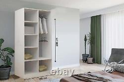 NZ 2&3 Full Mirror Sliding Door Wardrobe In 6 Sizes and 4 Colours