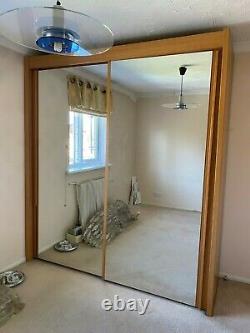 Nolte Mobel mirrored sliding door double wardrobe