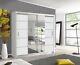 Oslo 2 And 3 Mirror Sliding Door Wardrobe In 4 Sizes And 4 Colors