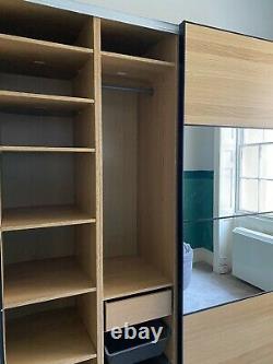 Pax Ikea Large Wardrobe With Sliding Doors And Mirrors RRP. £707