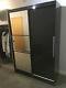 Riley Ave Traci Double Sliding Door Wardrobe With Mirror In Gloss Black