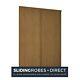 Shaker Oak Mirror Spacepro Sliding Wardrobe Door Kits & Tracks (all Sizes)