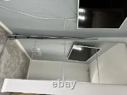 Slide door for IKEA wardrobe. AULIPair of sliding doors, mirror glass, 1