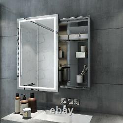 Sliding Door LED Light up Bathroom Mirror Cabinet Shelf Wall Hanging Sensor IP44