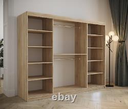 Sliding Door Wardrobe, Mirrors, Many Colours, Drawers Optional, ASSEMBLY INCLUDED