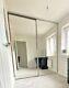 Sliding Wardrobe 2x Silver Mirror Doors, Made To Measure Up To 1180mm Wide