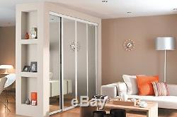 Sliding Wardrobe Doors (Mirrored x 4) & Storage. Up to 2997mm (9ft 10ins) wide