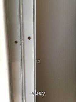 Sliding Wardrobe Doors x4 White/Mirror With Rail