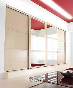 Soft white sliding wardrobe doors. Tailor Made to your measurements