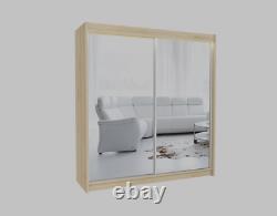 WARDROBE FULL MIRROR bedroom hallway living furniture, sliding doors MRRDE 200cm