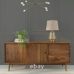 Walnut Sideboard with Sliding Doors & Drawers