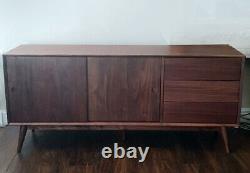 Walnut Sideboard with Sliding Doors & Drawers