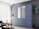 Wardrobe Bali 2 4d With 4 Doors Hanging Rail Drawers Mirrors Glamour Brand New