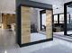 Wardrobe With Sliding Doors, Long Mirror, Various Colors, Modern, 180 Cm Wide