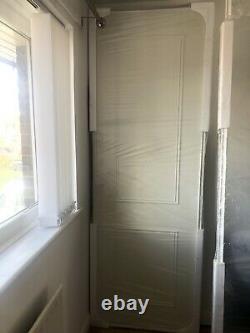 White Panelled Mirror sliding wardrobe doors IKEA PAX Doors Wicks